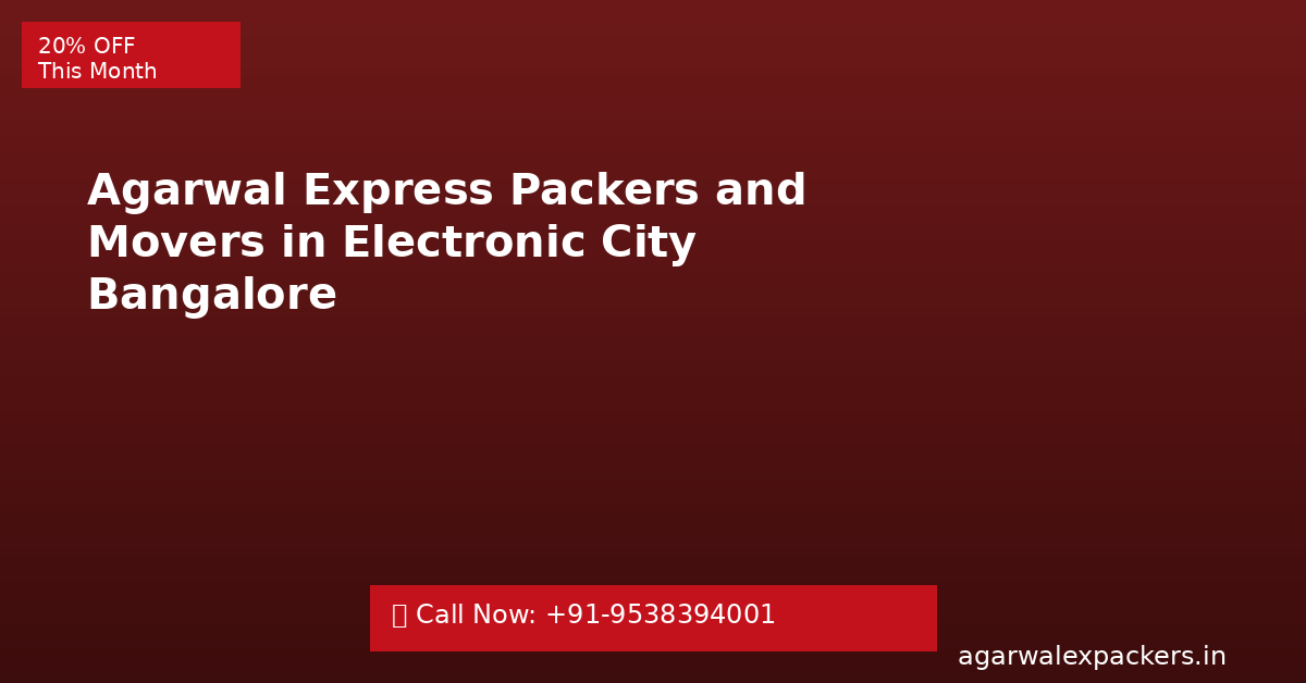 packers and movers electronic city